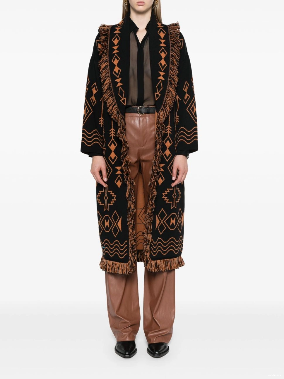 Cheap Women Mystic Alanui fringed Gate cardi-coat 0713